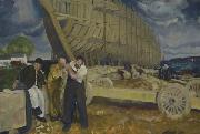 George Bellows Builders of Ships oil painting on canvas